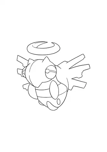 Pokémon Shedinja coloring page