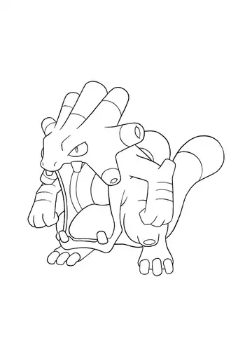 Pokémon Exploud coloring page