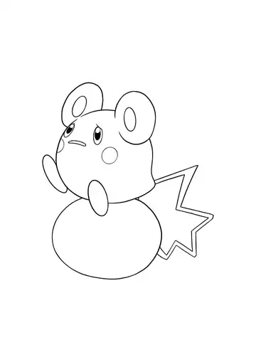 Pokémon Azurill coloring page