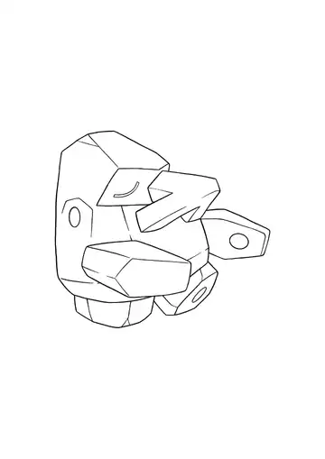 Pokémon Nosepass coloring page
