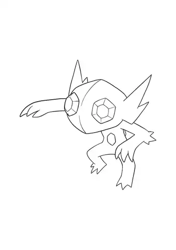 Pokémon Sableye coloring page