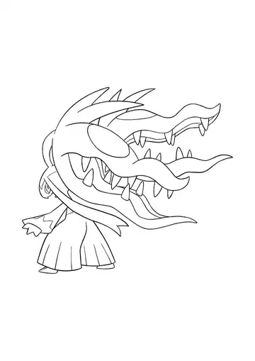 Pokémon Mega Mawile coloring page