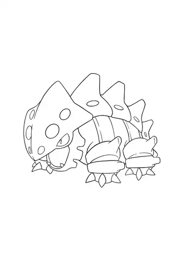 Pokémon Lairon coloring page