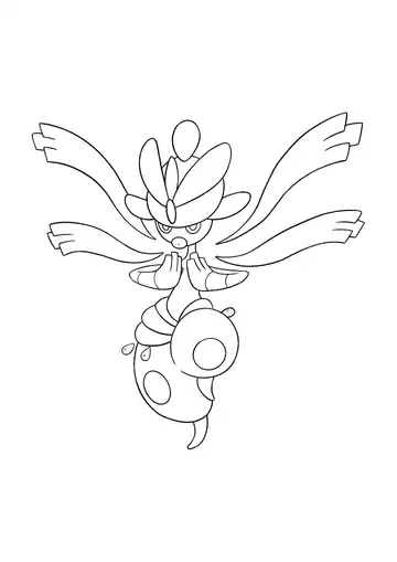 Pokémon Mega Medicham coloring page