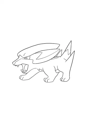 Pokémon Electrike coloring page