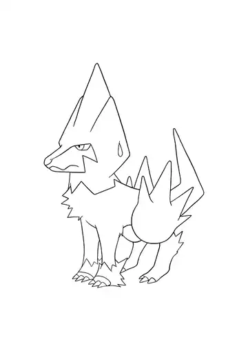 Pokémon Manectric coloring page