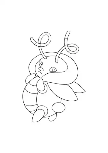 Pokémon Volbeat coloring page