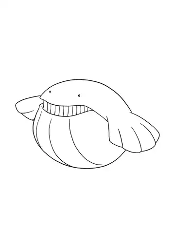 Pokémon Wailmer coloring page