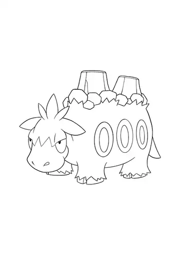Pokémon Camerupt coloring page