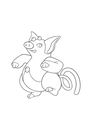 Pokémon Grumpig coloring page
