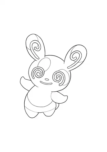 Pokémon Spinda coloring page