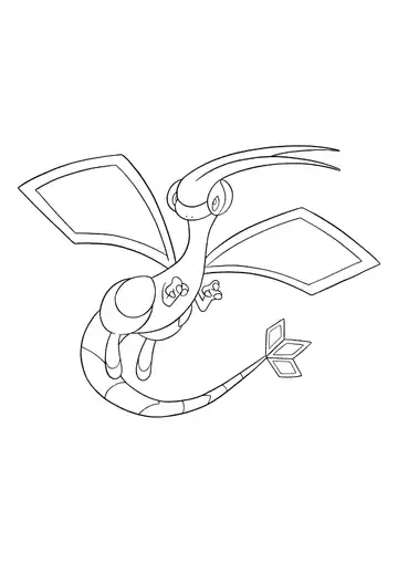 Pokémon Flygon coloring page