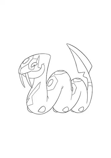 Pokémon Seviper coloring page