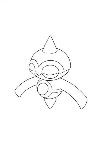 Pokémon Baltoy coloring page