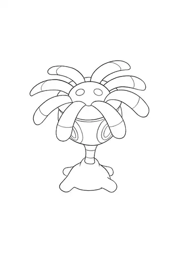 Pokémon Lileep coloring page