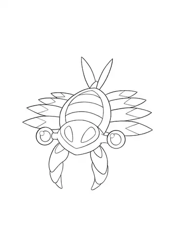 Pokémon Anorith coloring page