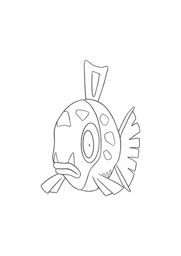 Pokémon Feebas coloring page