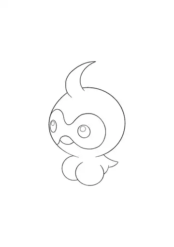 Pokémon Castform coloring page