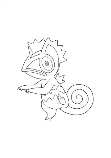 Pokémon Kecleon coloring page