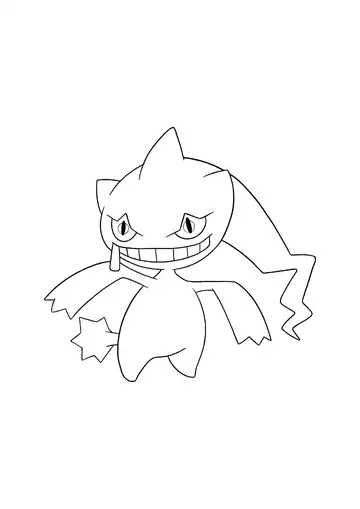 Pokémon Banette coloring page