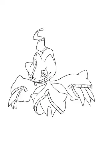 Pokémon Mega Banette coloring page