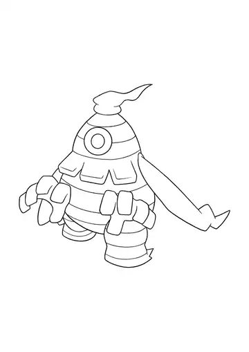 Pokémon Dusclops coloring page