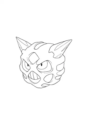 Pokémon Glalie coloring page