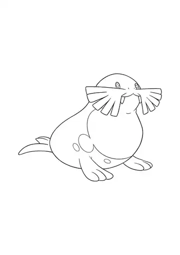 Pokémon Sealeo coloring page