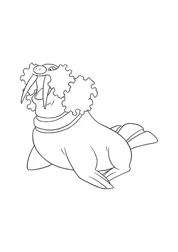 Pokémon Walrein coloring page