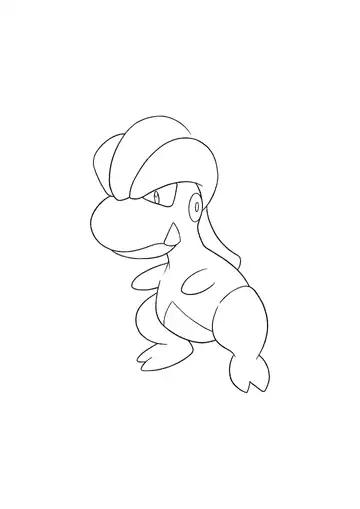 Pokémon Bagon coloring page