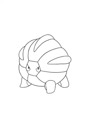 Pokémon Shelgon coloring page