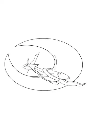 Pokémon Mega Salamence coloring page