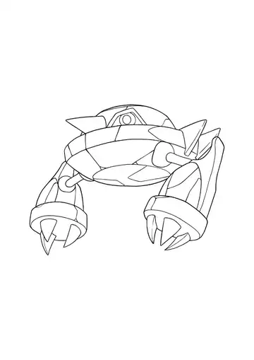 Pokémon Metang coloring page