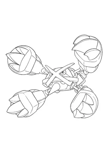 Pokémon Mega Metagross coloring page