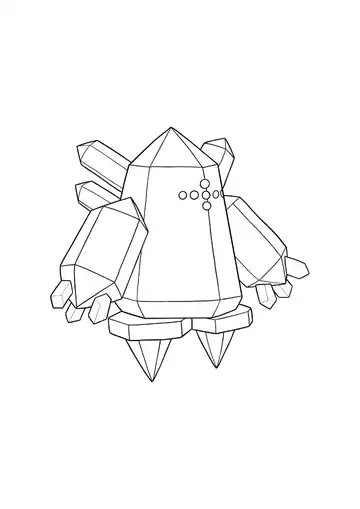 Pokémon Regice coloring page
