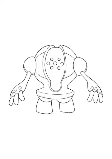 Pokémon Registeel coloring page
