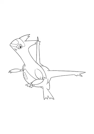 Pokémon Latias coloring page