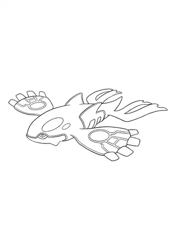 Pokémon Kyogre coloring page