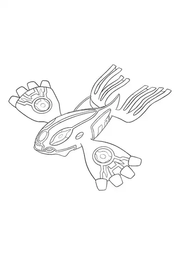 Pokémon Primal Kyogre coloring page