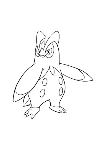 Pokémon Prinplup coloring page