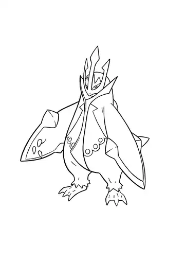 Pokémon Empoleon coloring page