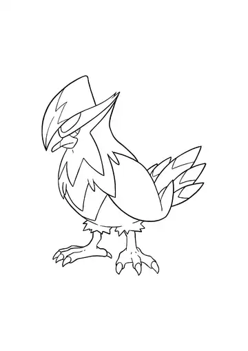 Pokémon Staraptor coloring page