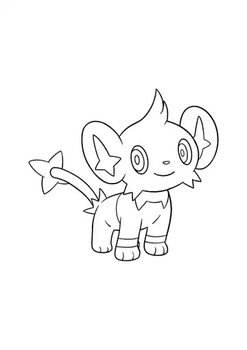 Pokémon Shinx coloring page