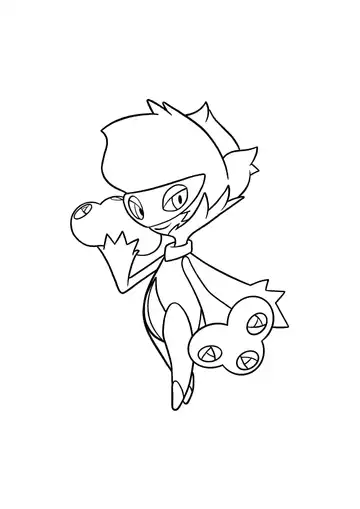 Pokémon Roserade coloring page