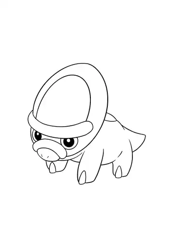 Pokémon Shieldon coloring page