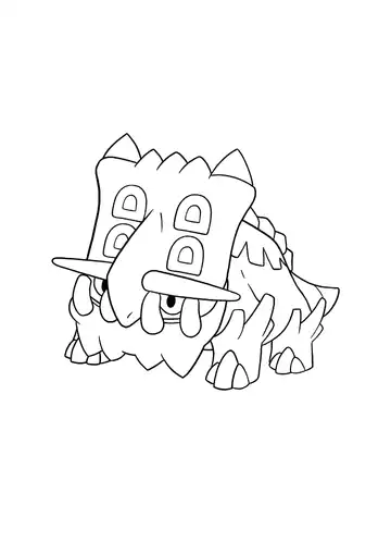 Pokémon Bastiodon coloring page