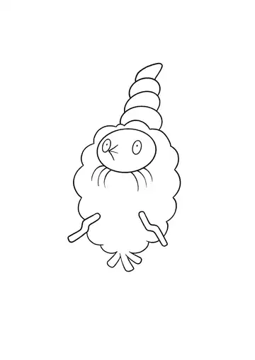 Pokémon Trash Cloak Burmy coloring page