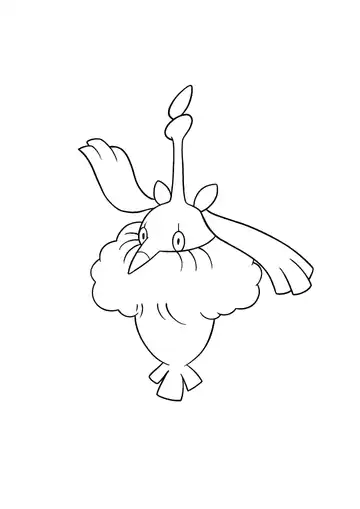 Pokémon Trash Cloak Wormadam coloring page