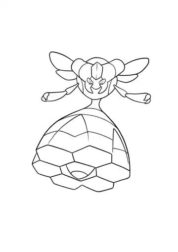Pokémon Vespiquen coloring page