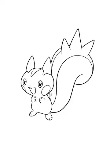 Pokémon Pachirisu coloring page